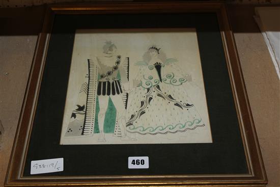 Original costume design - Midsummers Nights Dream 1951 Nora Wood(-)